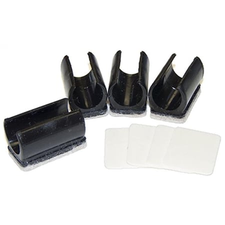 Richelieu Richelieu America 235957 5.62 in. TruGuard Heavy Duty Snap On Felt Glides with Adhesive; Tan - Pack of 4 235957